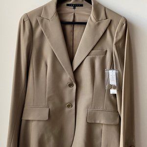 THEORY Black Wool 2 pc Pants Suit Womens Size 8/M